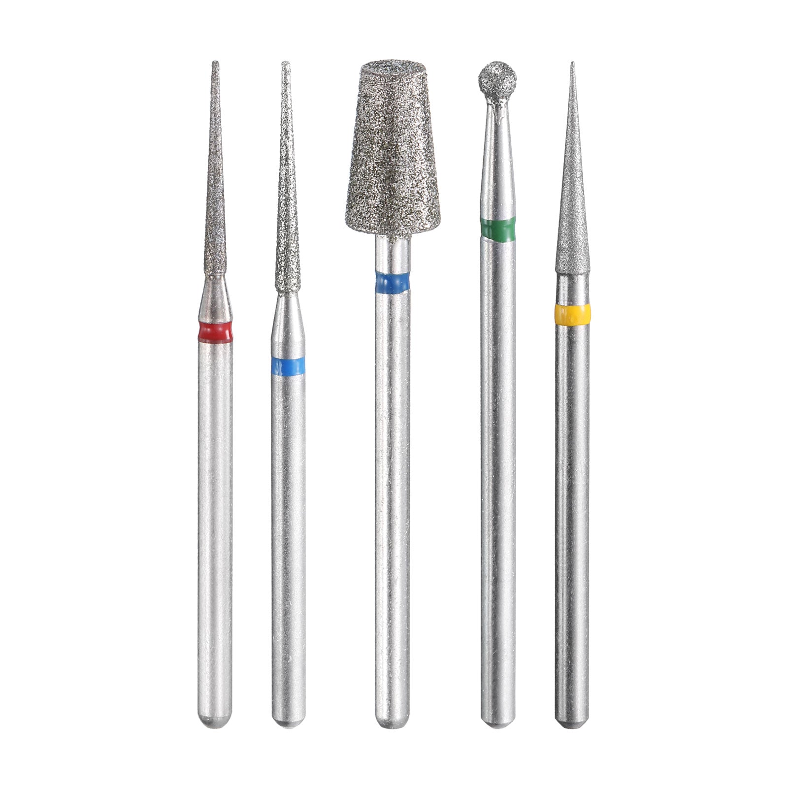 Uxcell 200-230 Grits Diamond Grinding Burrs Bit 4mm Inverted Cone Head 2.35mm Shank 4mm Length Stone Sanding Drill Bits Rotary Tool - View #8