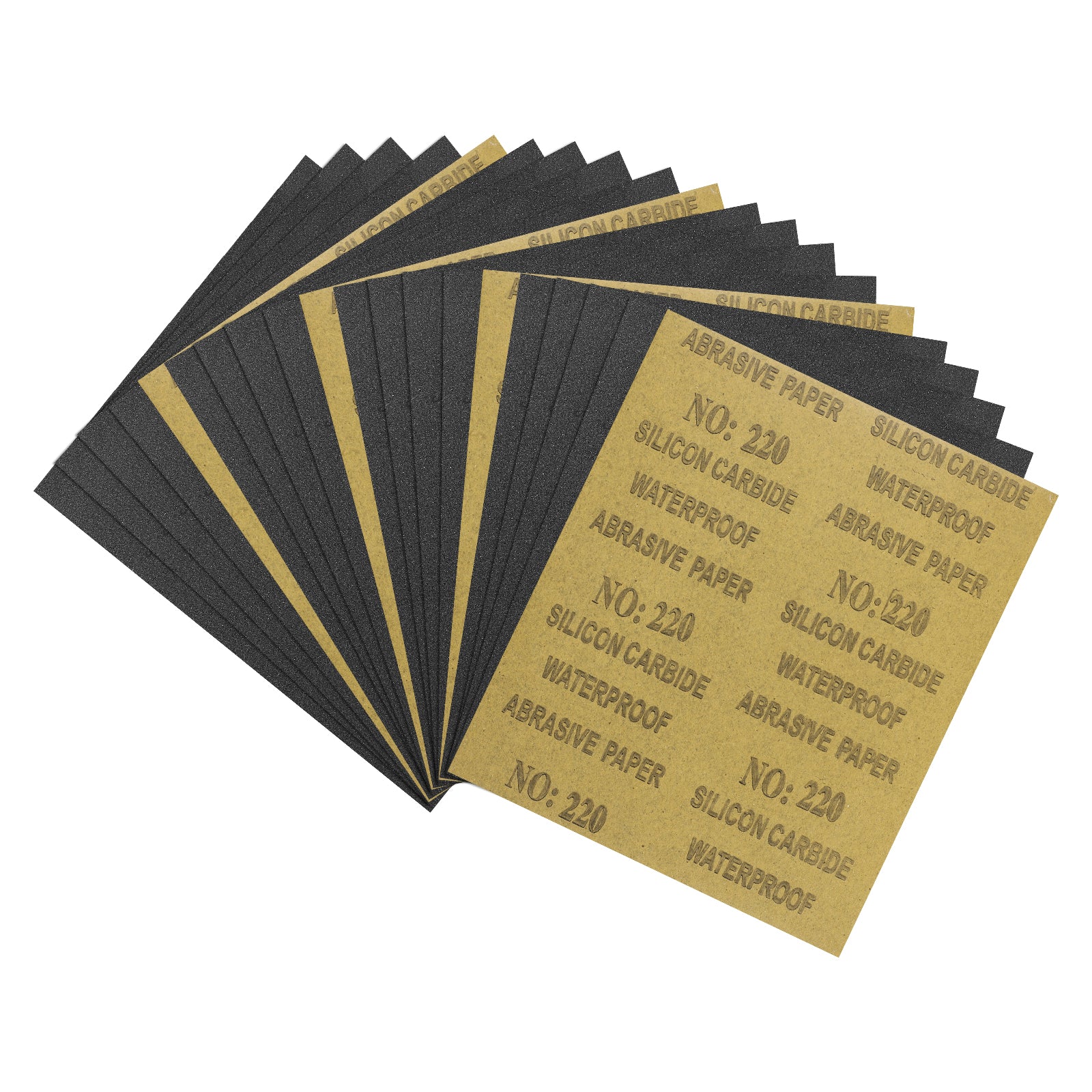 20pcs Sand Papers - [9 x 11 Inch x 220 Grits] Sandpaper Sheets | Harfington