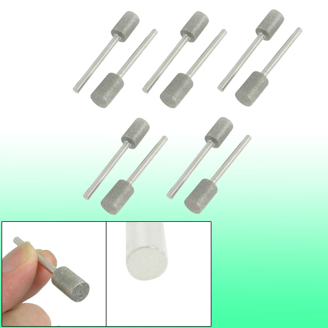 Uxcell 10pc Diamond Mounted Grinding Points – 8mm Taper Tip, 3mm Shank, For Glass, Ceramic, Stone - View #10
