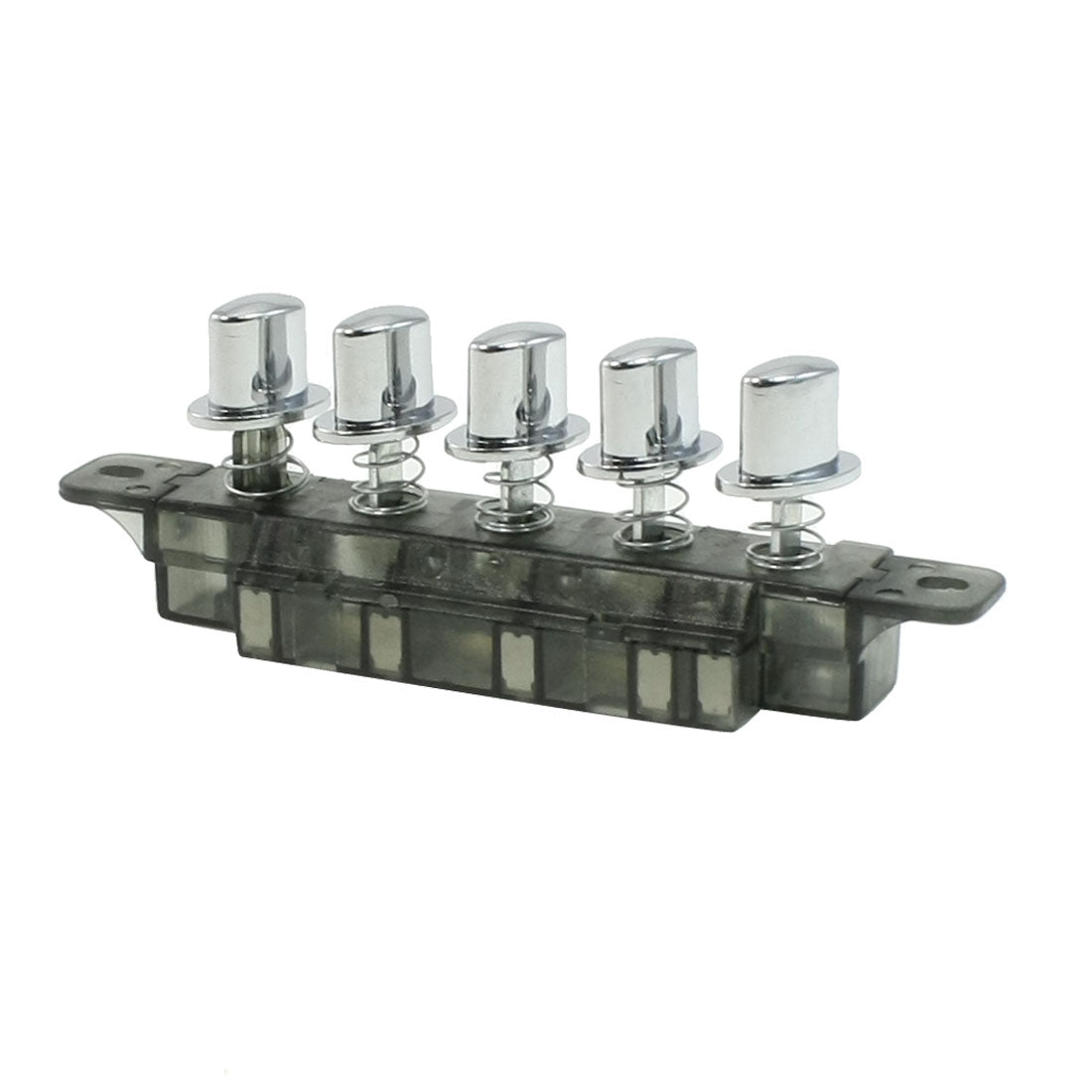 Uxcell 5-Button Piano Key Switch For Range Hood - AC 250V 4A, Model MQ205 (Silver/Blue)