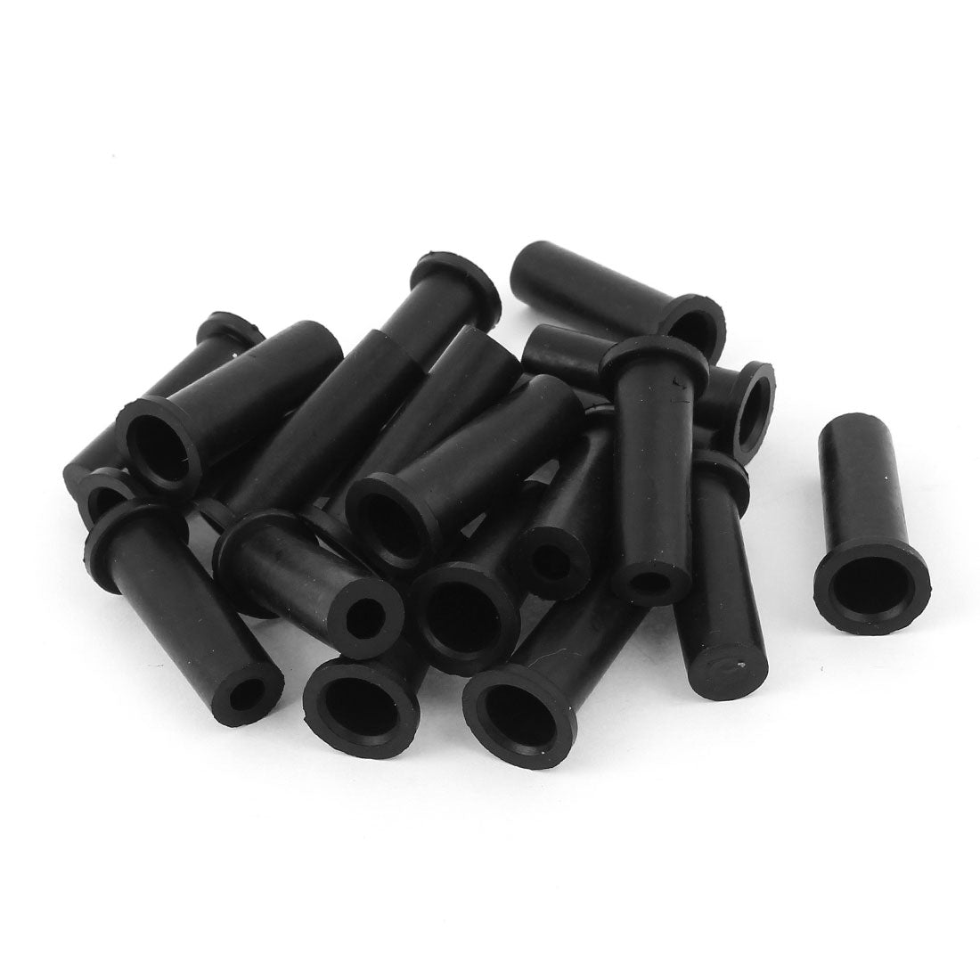 Uxcell 30-Pack Flexible Rubber Cord Boots – 75mm Length, Black – Perfect For Power Tool Cable Protection