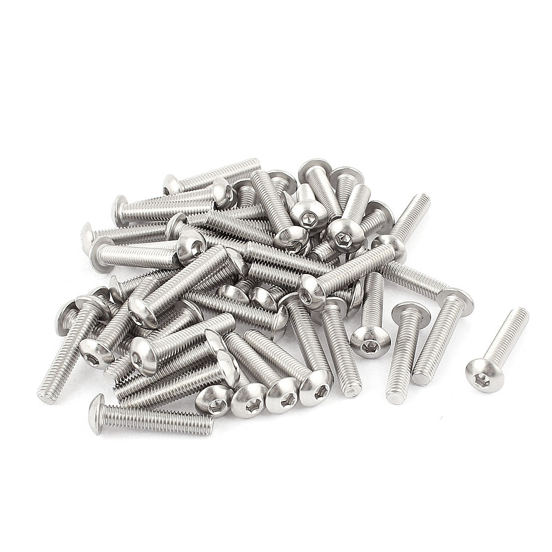 Uxcell M4-0.7x60mm Button Head Socket Cap Screws