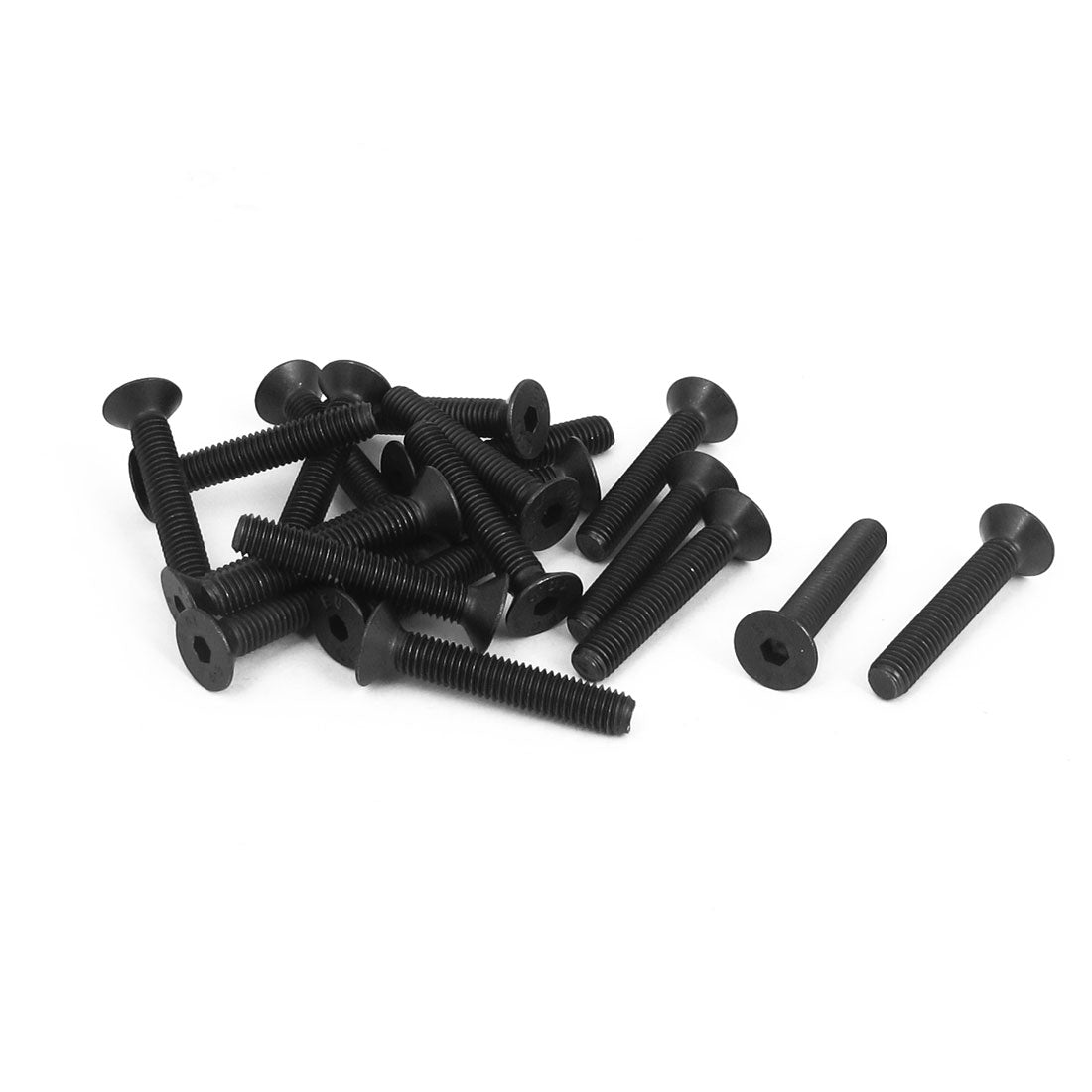 Uxcell Black M4 X 10mm Hex Socket Countersunk Screws - 100 Pack, 10.9 Alloy Steel - View #9