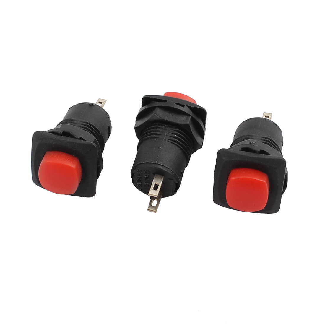 250VAC 3A Panel Mount Red Head Latching SPST Push Button 250VAC 3A Panel Mount Red Head Latching SPST Push Button