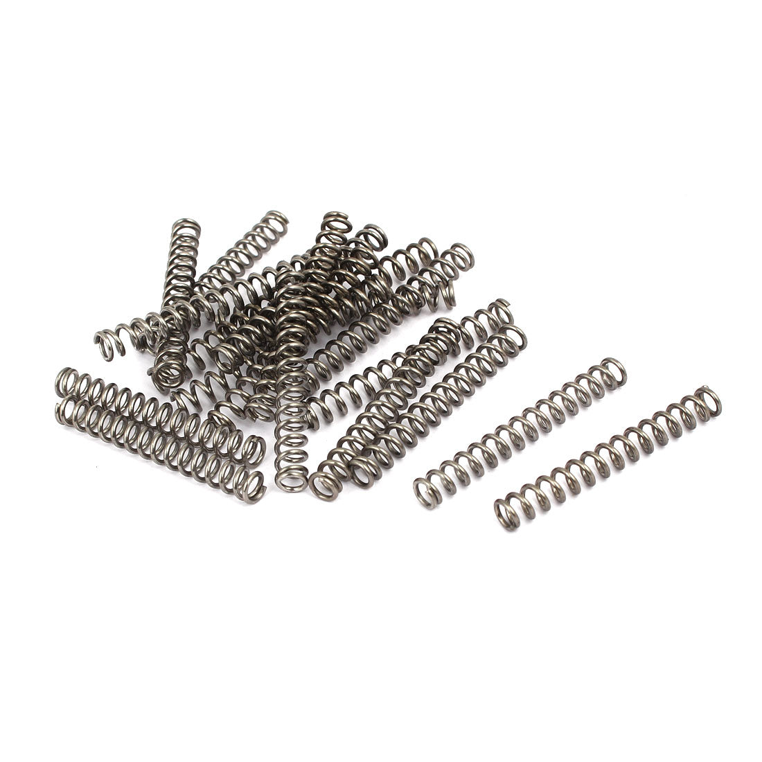 20pcs 304 Stainless Steel Compression Springs - 0.5mm X 5mm X 15mm, Silver Tone - View #7