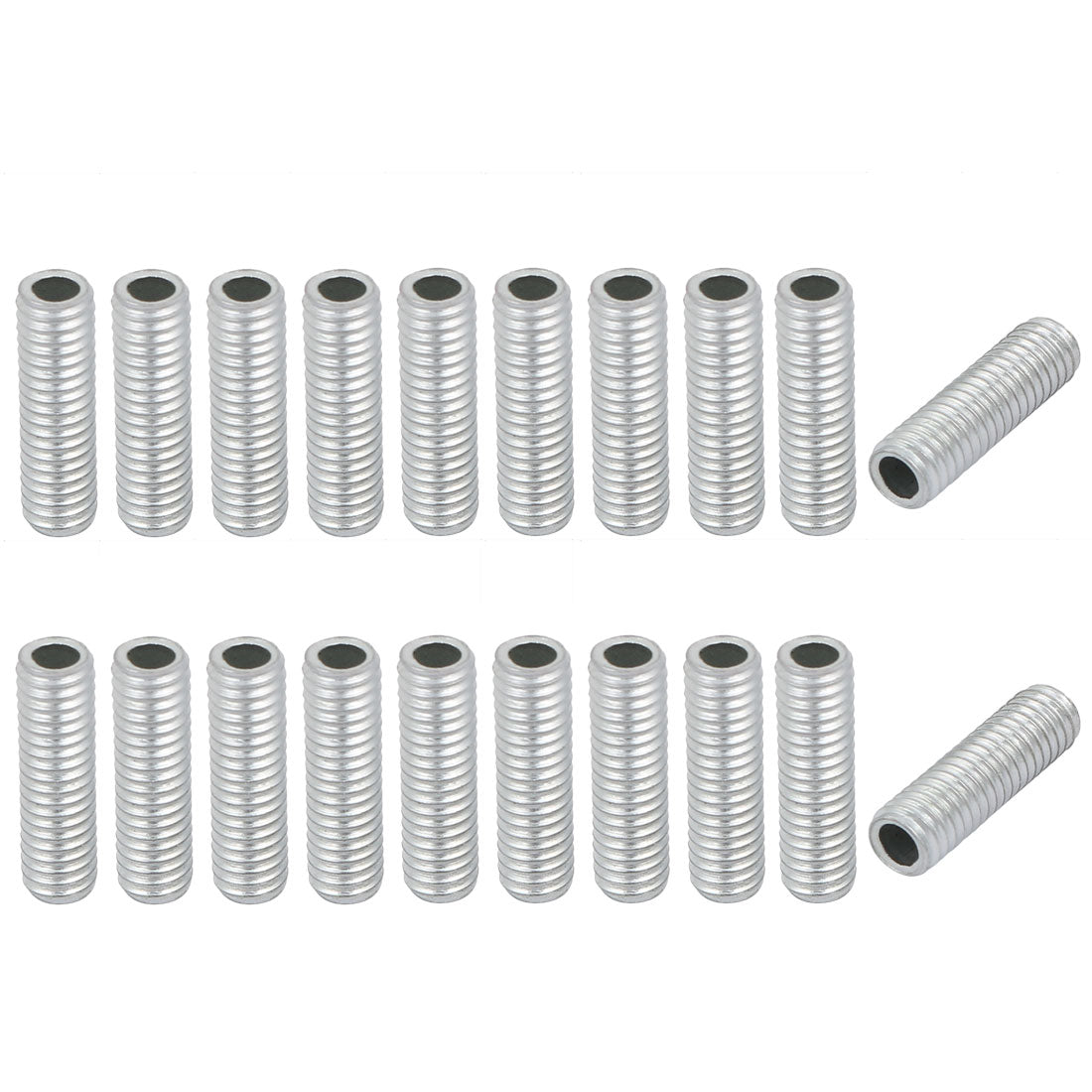 thumbnail image 2 of Aexit 20Pcs 10 Lighting Fixtures And Controls Full Threaded Lap Nipple Straight Pass-Through 2 of 13