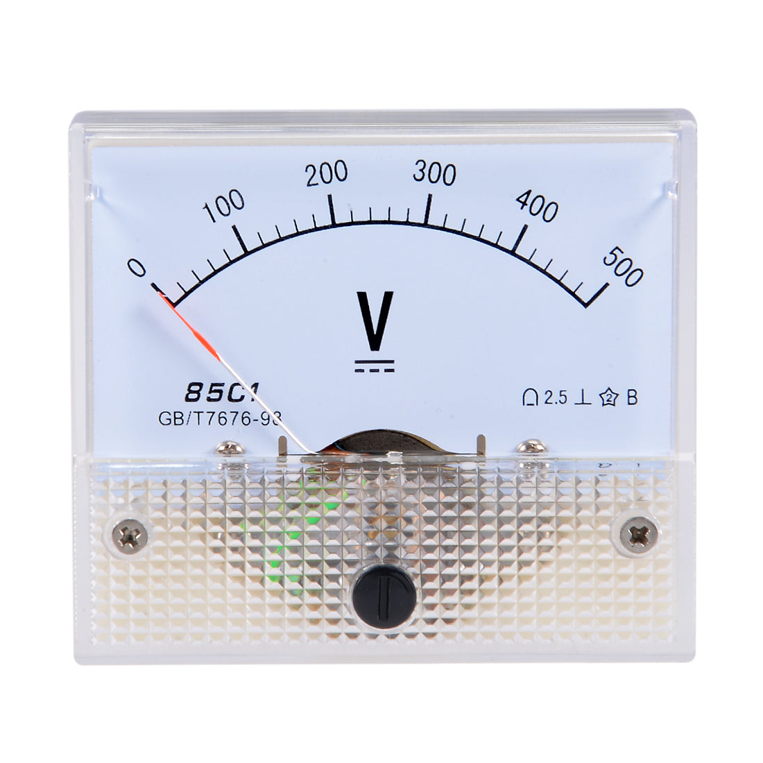 Uxcell DC 0-500V Analog Panel Voltage Gauge Volt Meter 85C1 2.5