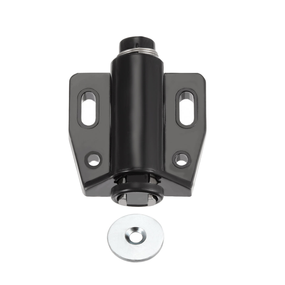 Uxcell White Nylon Magnetic Touch Catch - Adjustable Latch For Cabinet Doors, Drawers & Shutters