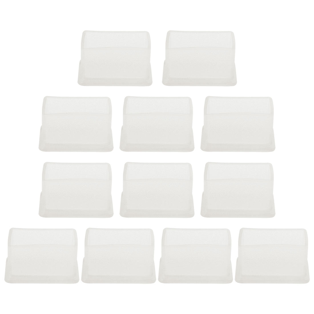 Uxcell Clear PVC Table Desk Leg Caps Feet Cover Slider Grippers Floor