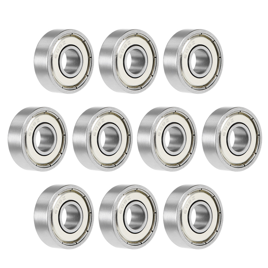 Uxcell 608ZZ Ball Bearings 8x22x7mm – Double Shielded, Chrome Steel, 20-Pack For Motors, Skateboards, Machinery
