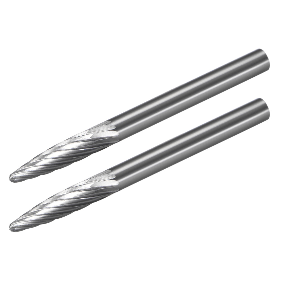 Type L Ball Nose Cone Rotary File Tungsten Carbide Burr With Single Double Cut Tooth 2.35 3 6mm Shank Grinding Machining Tools - View #8