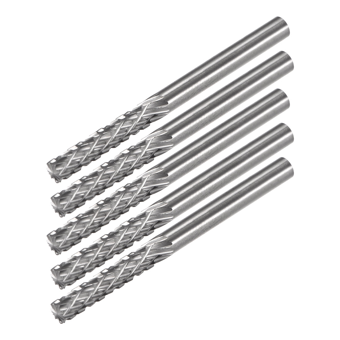 Type L Ball Nose Cone Rotary File Tungsten Carbide Burr With Single Double Cut Tooth 2.35 3 6mm Shank Grinding Machining Tools