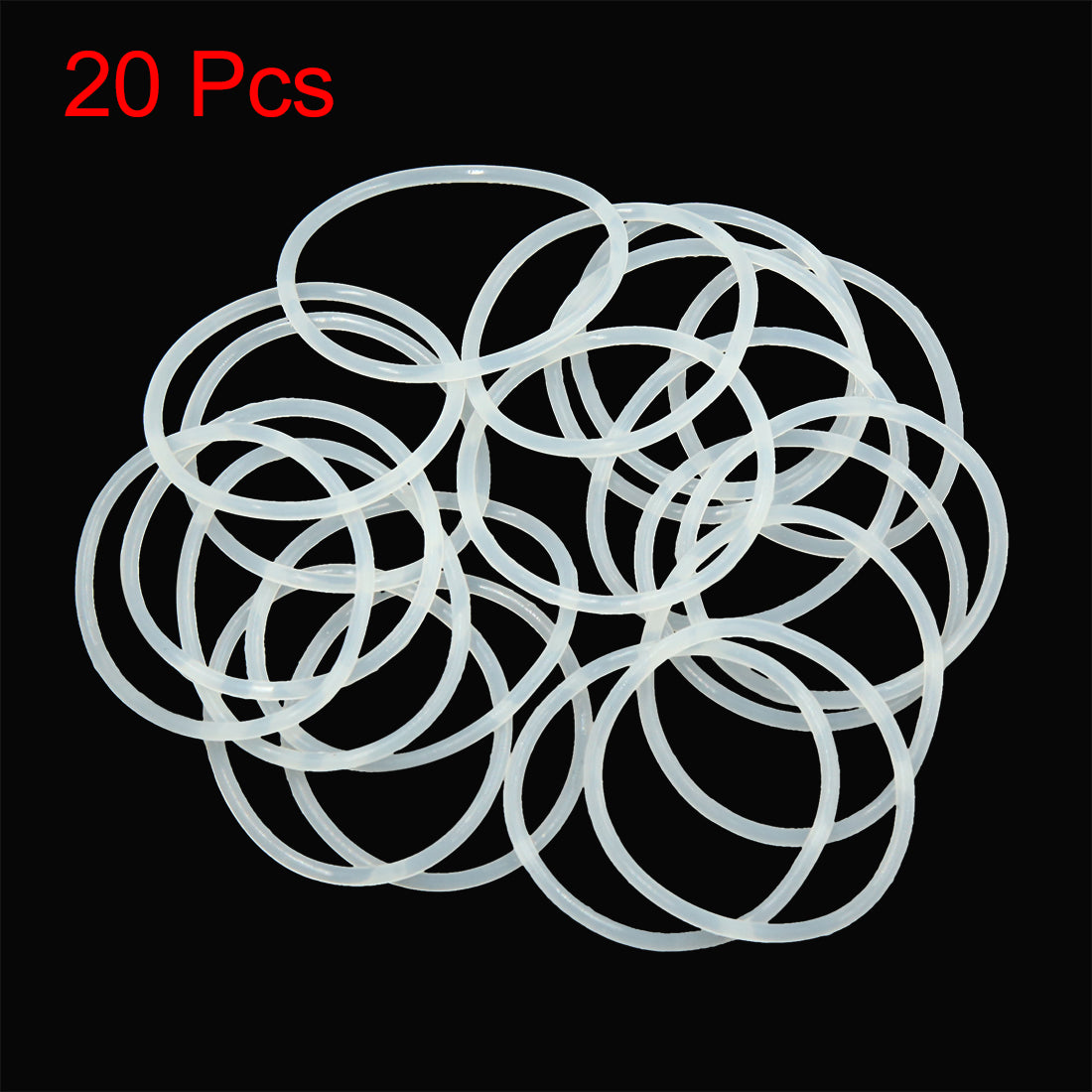 MECCANIXITY Silicone O-Rings 0.25 ID X 0.33 OD - 50A Durometer VMQ Seals (10 Pack)