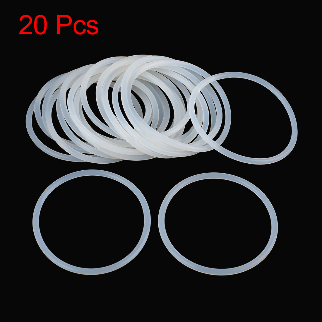 Sourcing Map 10er-Pack Silikon O-Ringe – 60 Mm Außen, 53,8 Mm Innen, 3,1 Mm Stark, Für Dichtungen Bis 200 °C