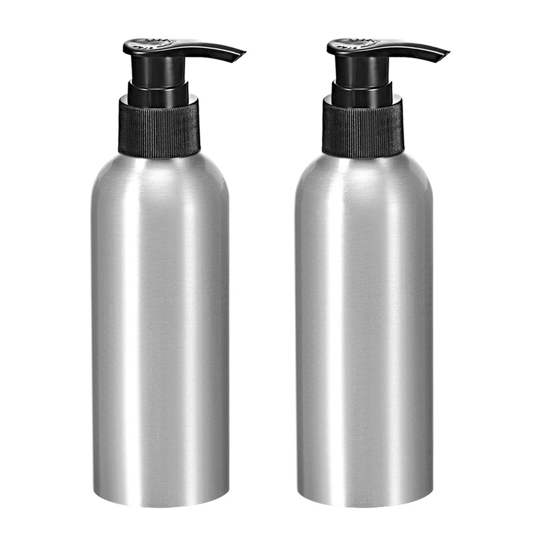 8.4oz/250ml Aluminium Pump Bottle Empty Refillable Container Travel