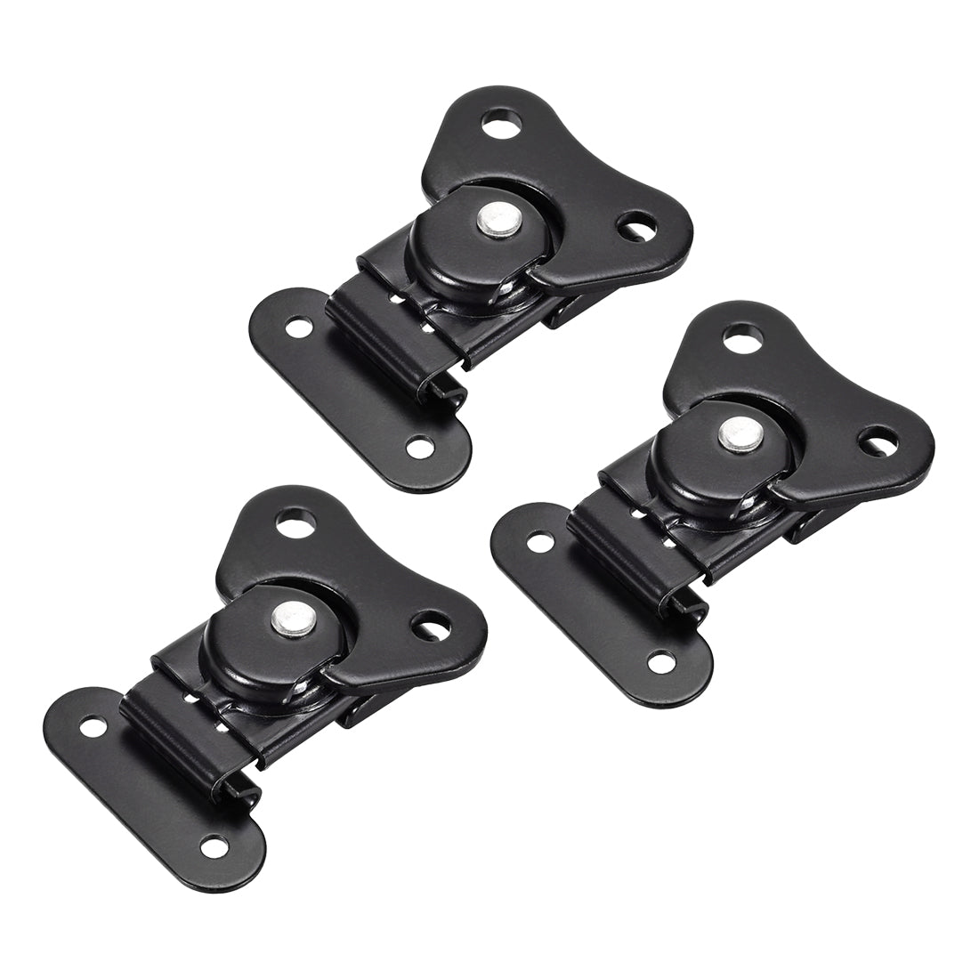 Butterfly Latch Stainless Steel Padlockable Twist Latch Keeper Toggle Clamp Catch Case Box Chest Lock Hasps Black