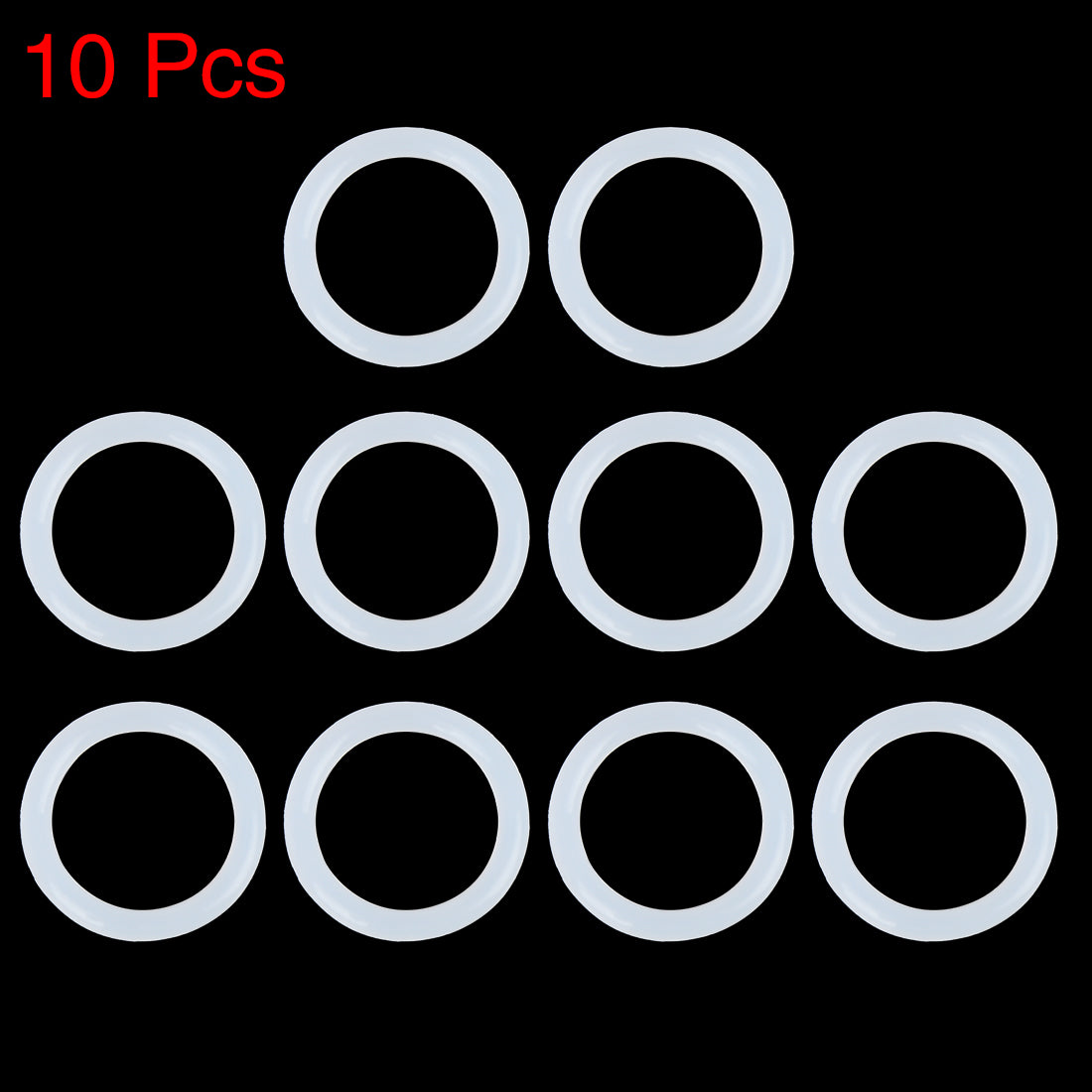 X AUTOHAUX Silicone O-Rings, 34mm OD 27mm ID 3.5mm Width VMQ Seal - View #3