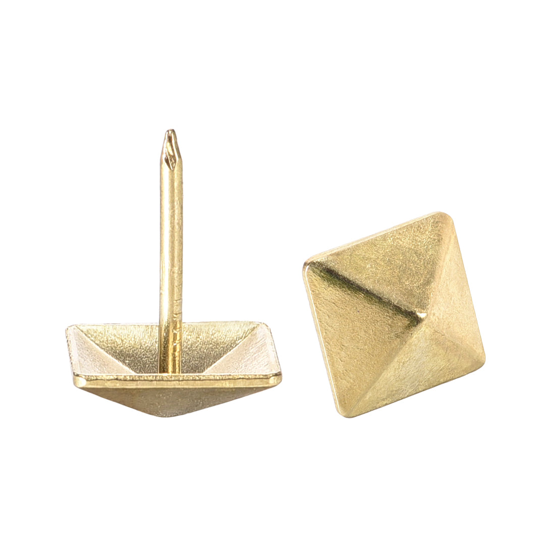 Uxcell Upholstery Nails Tacks - 12mm Square Head, Bronze Tone, 40 Pcs For Furniture & DIY Decor