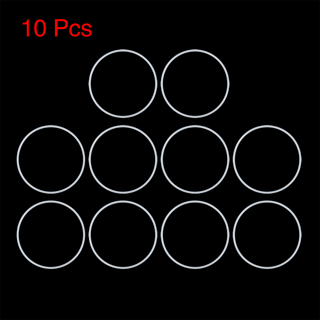 X AUTOHAUX Silicone O-Rings, 34mm OD 27mm ID 3.5mm Width VMQ Seal - View #10