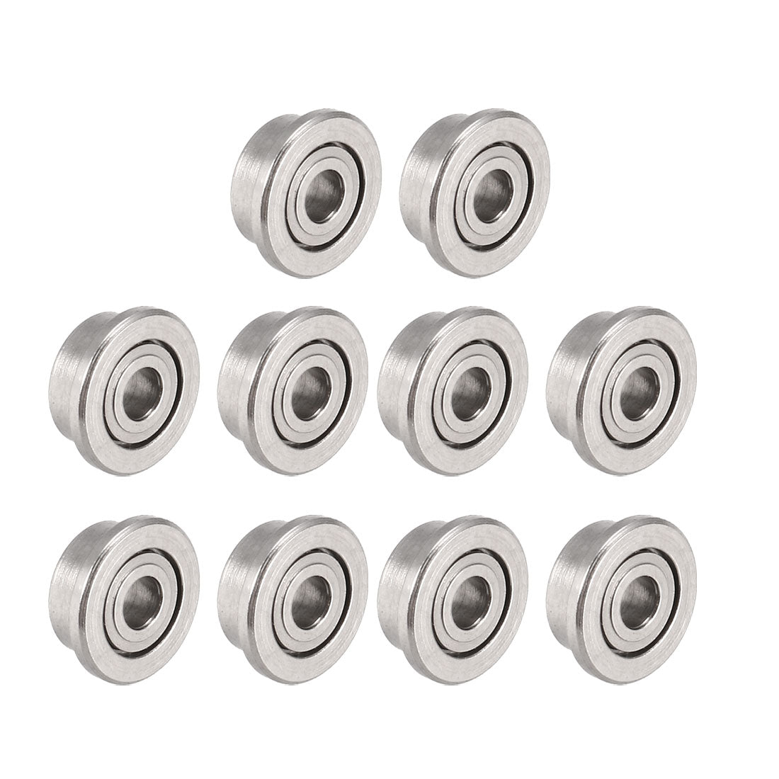 5 Roulements F681XZZ à Bride 1.5x4x2mm – Acier Chromé, Double Protection