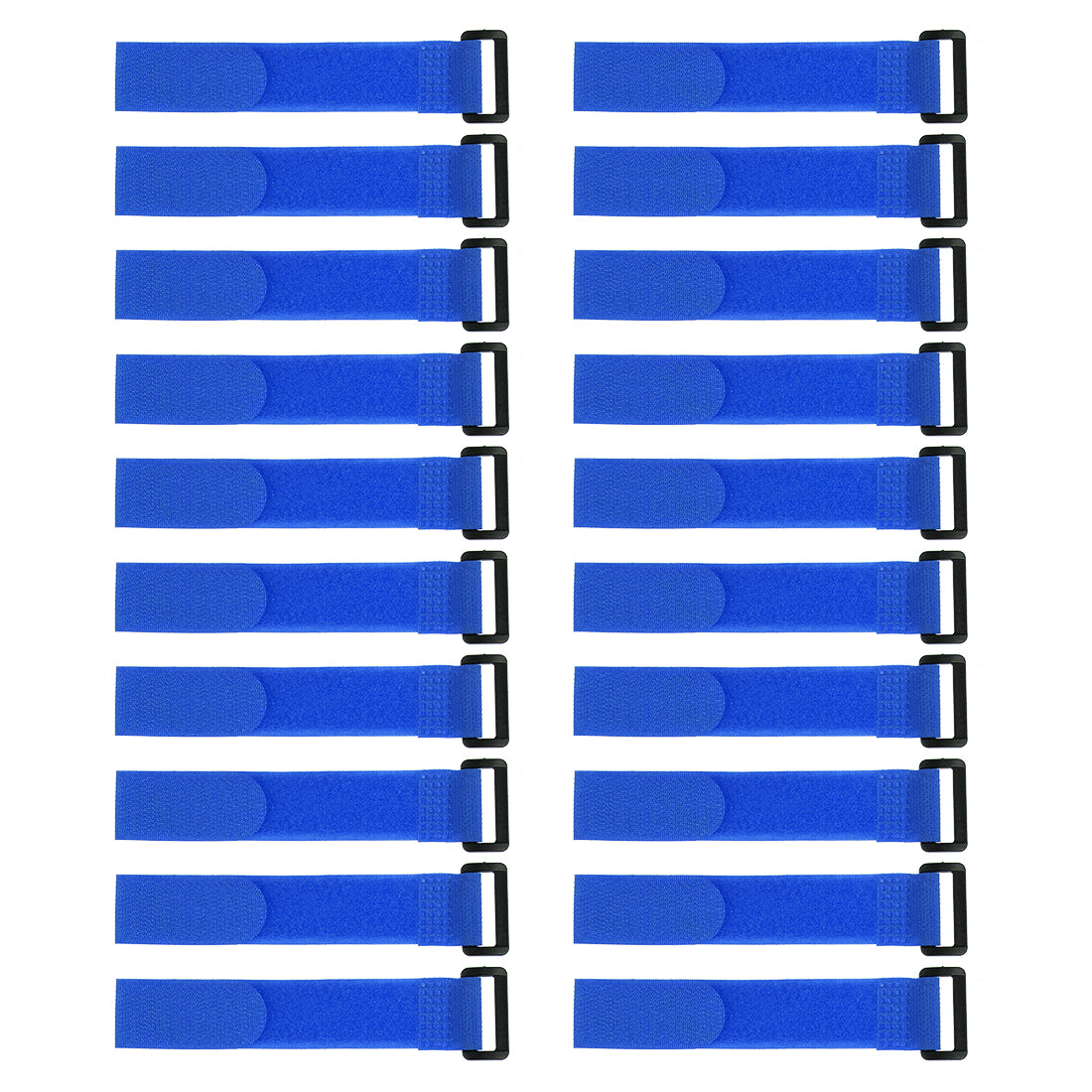 Uxcell Hook And Loop Straps 3/4x10 Inch Reusable Cable Ties 10pcs Gray