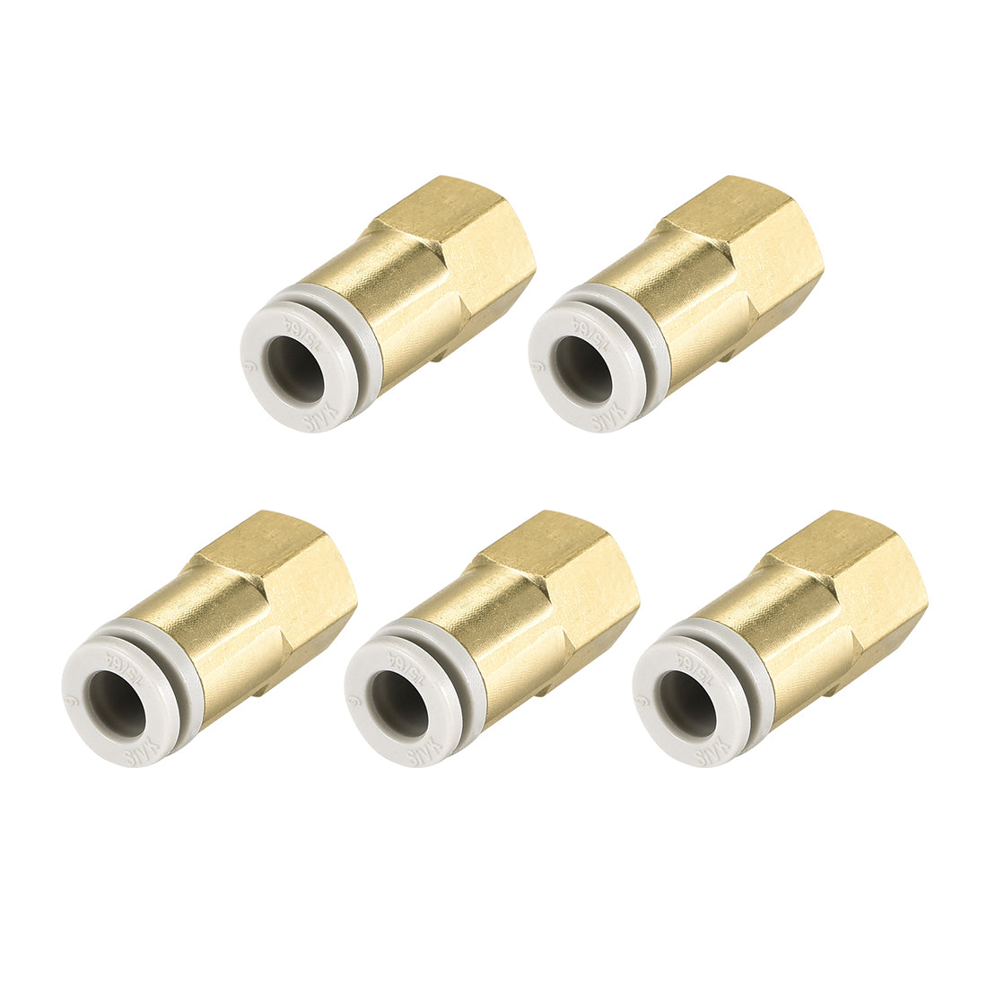 Push To Connect Fittings 1/4 Inch Tube OD X 1/8 Inch NPT Thread Female Straight 726084781832