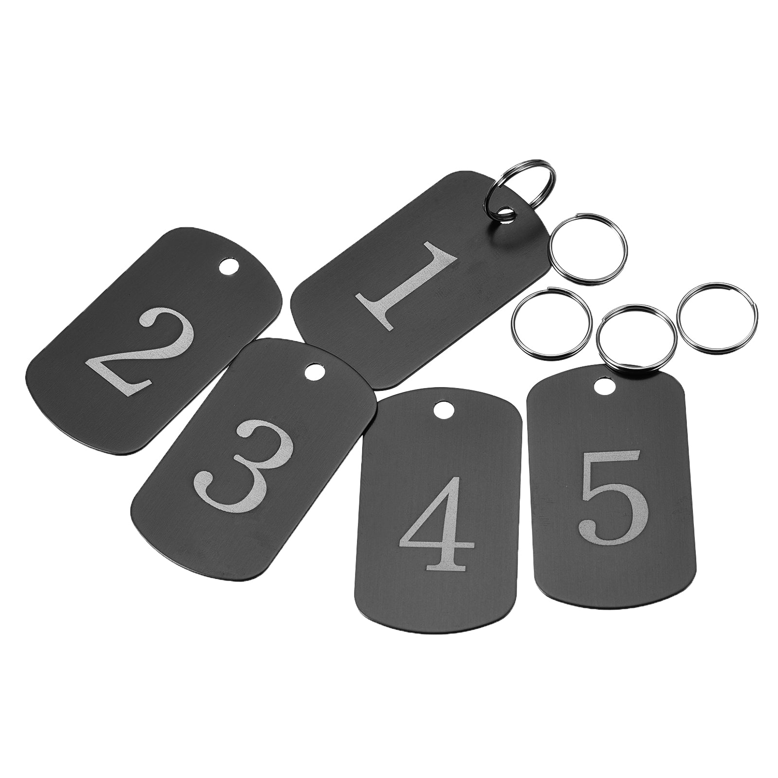 Aluminum Key Tag, Number Tag, Tag with Ring Rectangle for Decoration