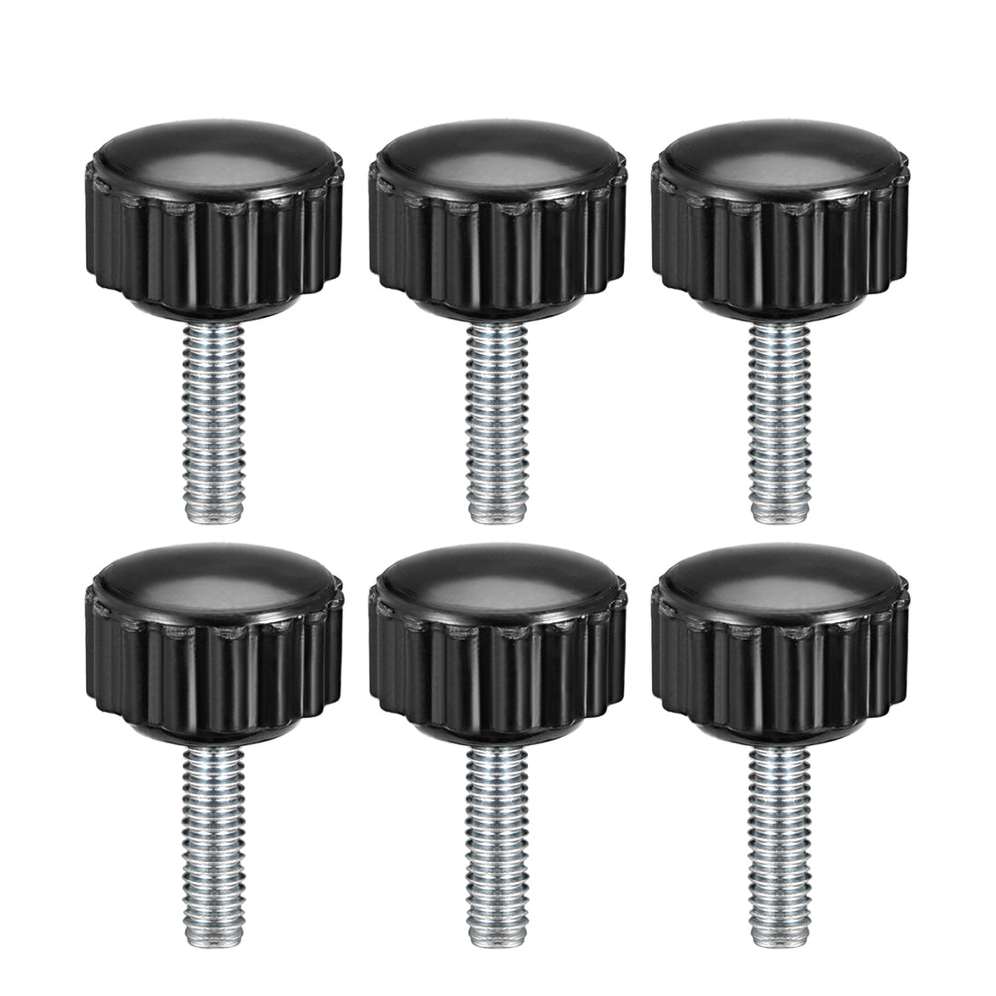 Uxcell Male Threaded Knurled Knobs Grip Thumb Screw on Mechanical Round