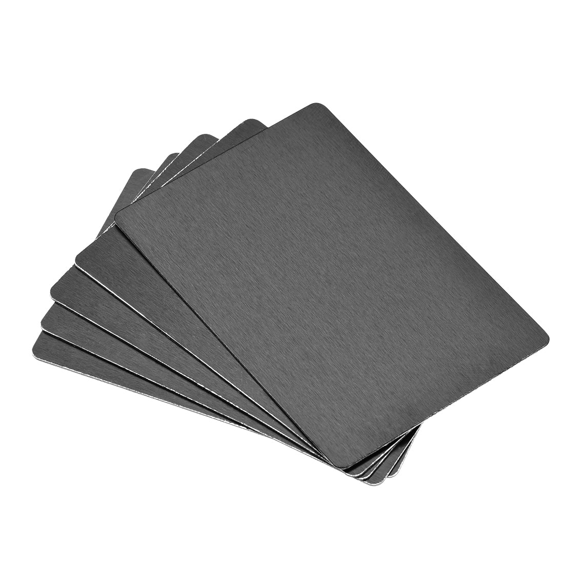 Uxcell 100 Pcs Metal Business Card Blanks - Anodized Aluminum Plates For Laser Engraving DIY