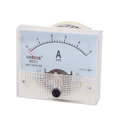 Harfington Uxcell 85C1-A Analog Current Panel Meter DC 5A Ammeter