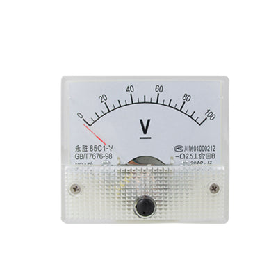 Harfington Uxcell DC 0-100V Analog Volt Voltage Voltmeter Meter Panel 85C1-V