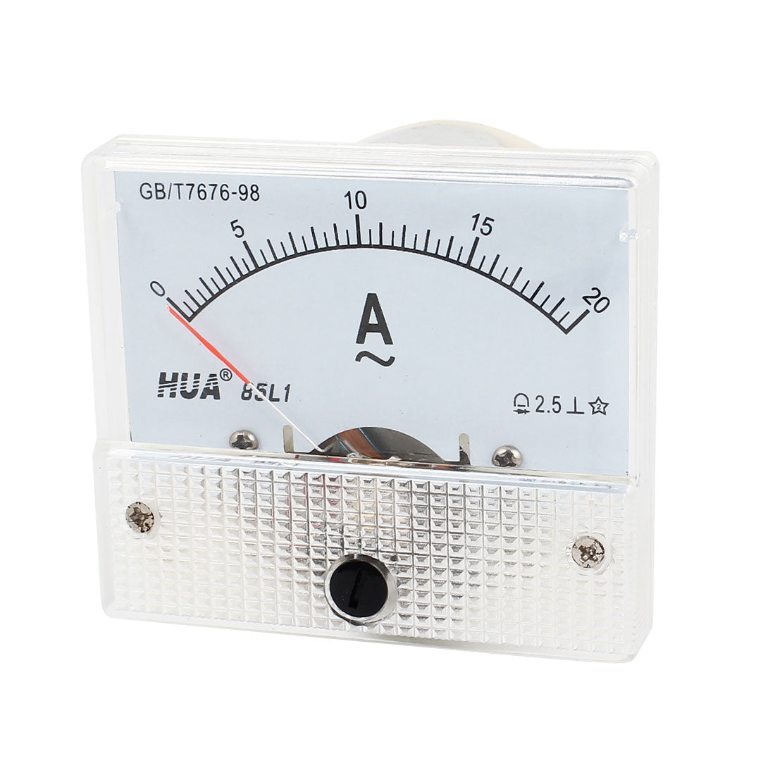 uxcell Uxcell AC 0-20A Rectangle Analog Panel Ammeter Gauge 85L1-A