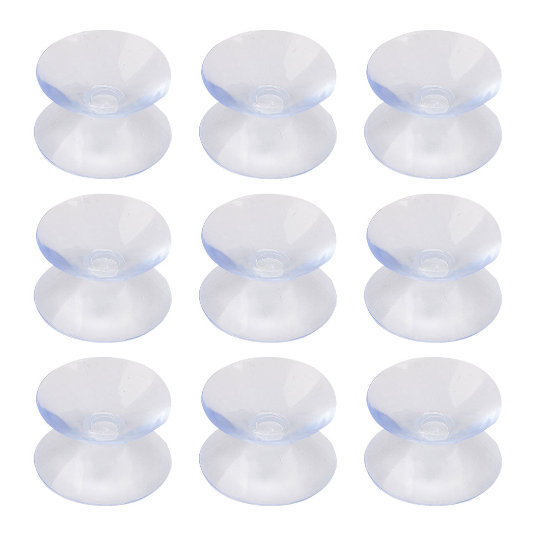 uxcell Uxcell Car 9 Pcs Clear Soft Plastic Double Sided Suction Cup