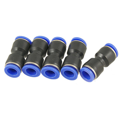 Harfington Uxcell Pneumatic 10mm to 10mm Plastic Push In Fittings One Touch Connector 5 Pcs