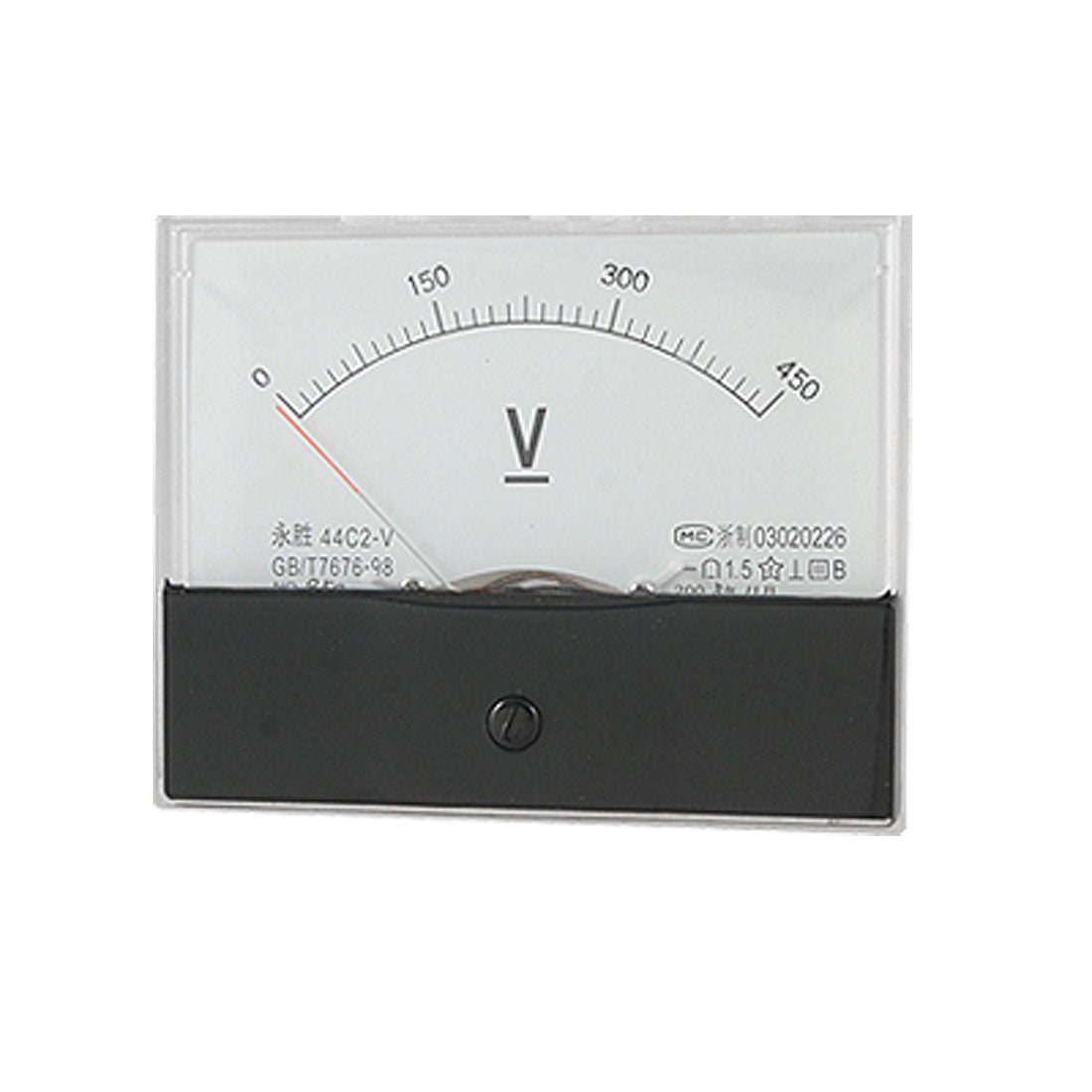 uxcell Uxcell 44C2 0-450V DC Voltage Panel Meter Analog Voltmeter Class 1.5 Accuracy
