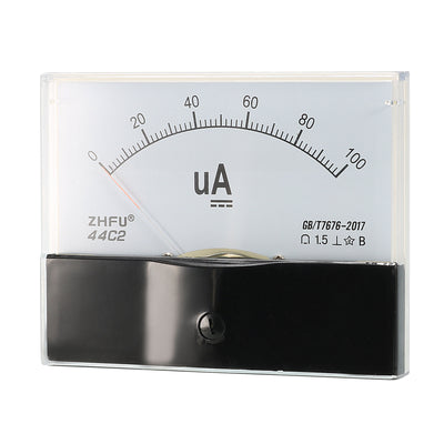 Harfington Uxcell DC 0-100uA Current Analog Panel Meter Amperemeter Gauge Class 1.5