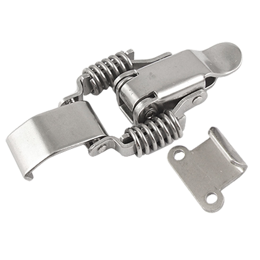 uxcell Uxcell Compression Spring Lockable Draw Latch Silver Tone for Cabinet