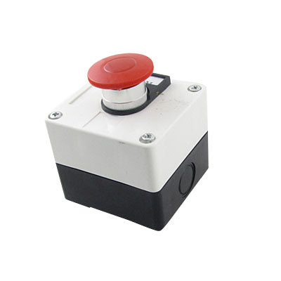 Harfington Uxcell 660V 10A Momentary Switch Red Green Mushroom Push Button Station