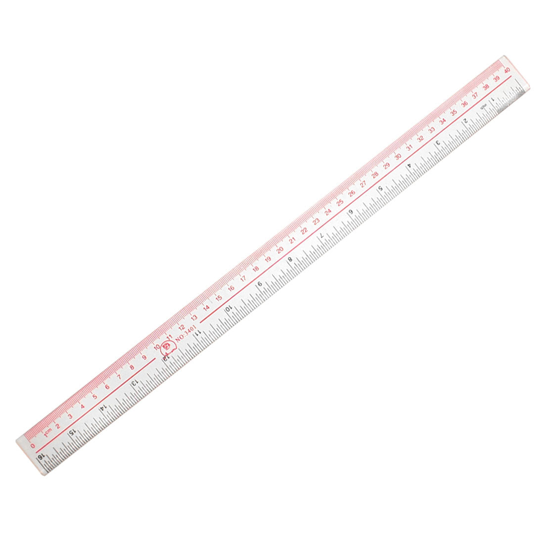 uxcell Uxcell 40cm 16 Inch Length Measure Clear Plastic Straight Edge Ruler