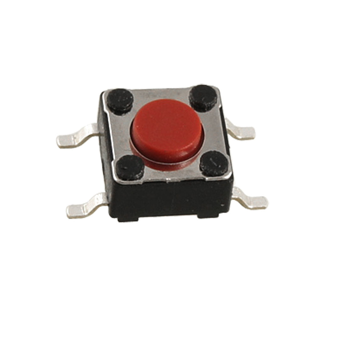uxcell Uxcell 10 Pcs Red Momentary Tact Tactile Push Button Switch Surface Mounted Devices SMT PCB 4 Pin 6 x 6 x 4.3mm