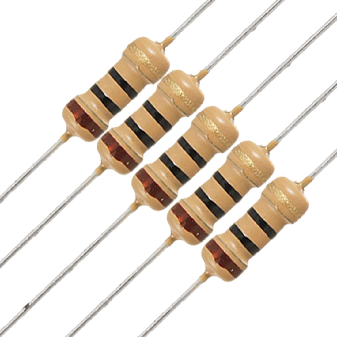 uxcell Uxcell 100 x 1/4W 250V 10 ohm Axial Lead Carbon Film Resistors