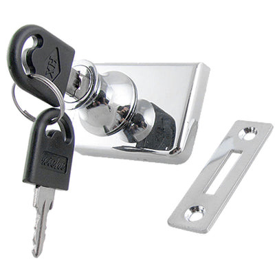 Harfington Uxcell Cabinet Display Case Metal Lock for 7/20" Single Swinging Glass Door