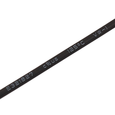 Harfington 0.8mm Black Heat Shrinkable Tube Shrink Tubing 3 Meter
