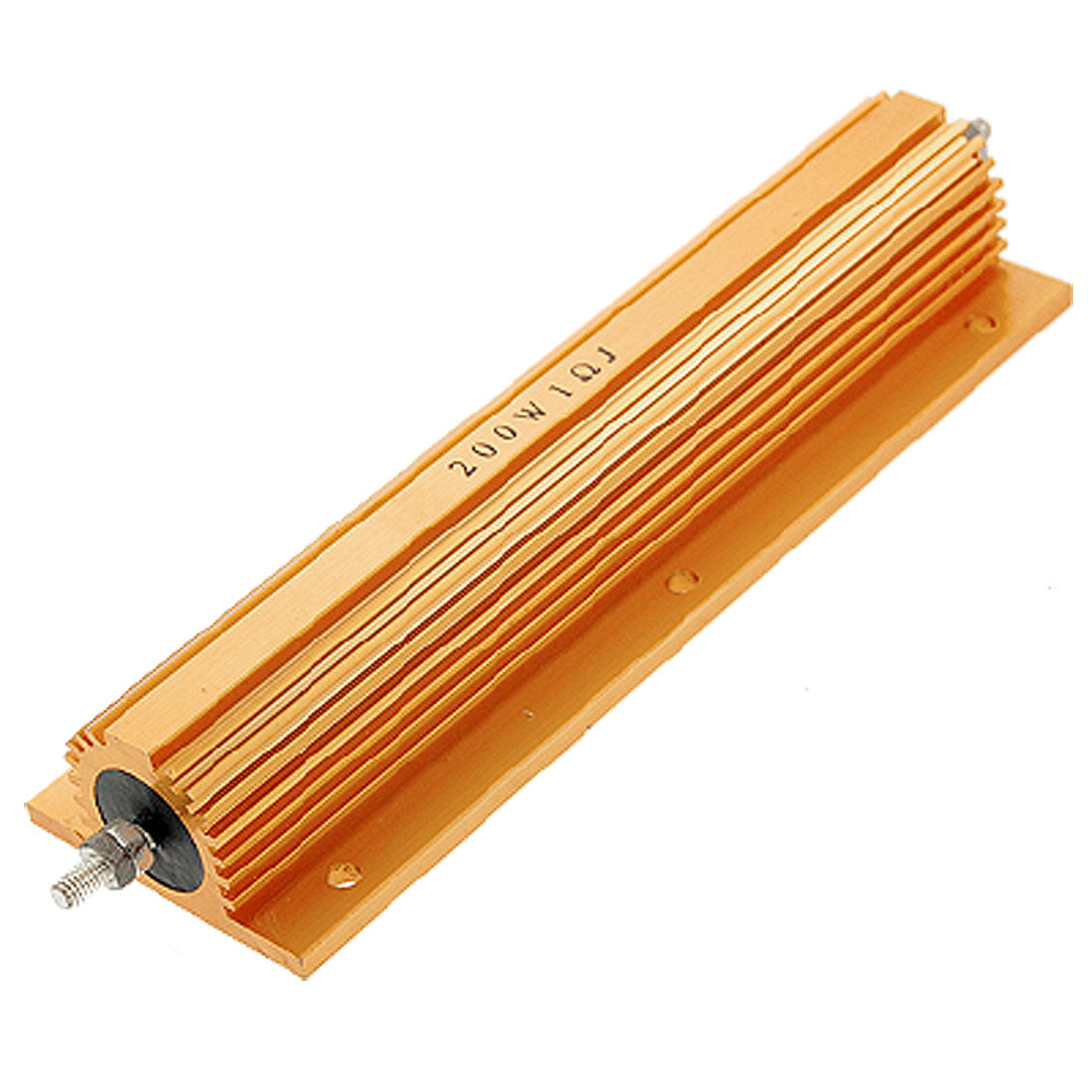 uxcell Uxcell Gold Tone Aluminium Clad Resistor 200W 1 Ohm Resistance
