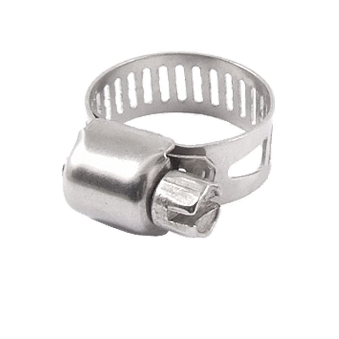 uxcell Uxcell 5 Pcs Stainless Steel Band  Gear Hose Clamp 13-19mm 1/2" - 3/4"