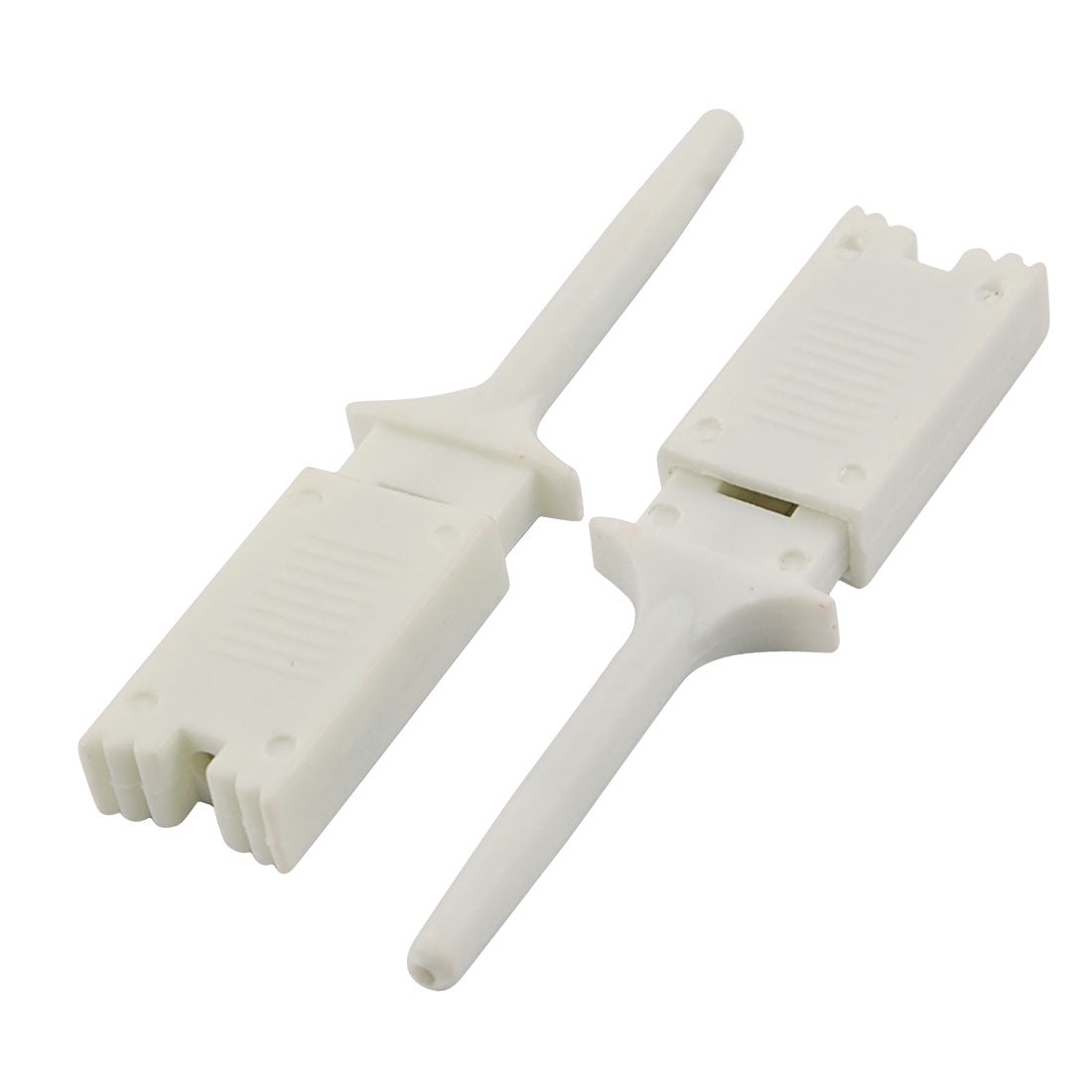 uxcell Uxcell 10 x Plastic Multimeter Test Hook Clip Grabber White 1.9" for PCB Surface Mounted Devices IC