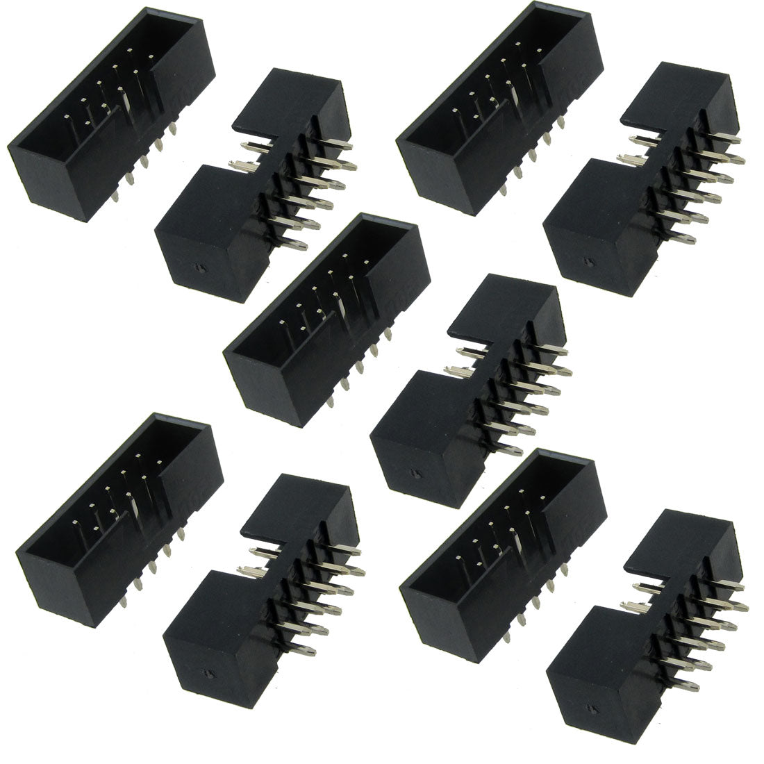 uxcell Uxcell 10 Pcs 2x5 Pin 2mm Pitch Double Row PCB IDC Pin Headers