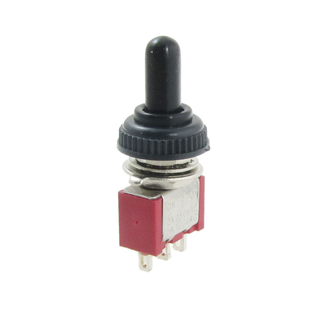 uxcell Uxcell AC 250V 2A 120V 5A on/off/on Momentary SPDT Toggle Switch with Waterproof Boot
