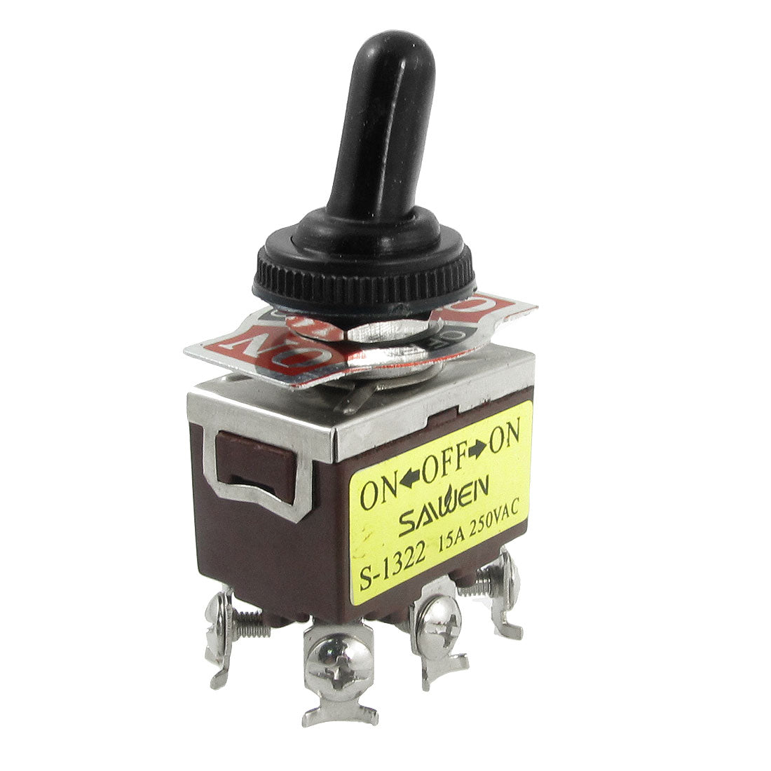uxcell Uxcell AC 250V 15A on/off/on 3 Position DPDT 6 Screw Terminals Toggle Switch with Waterproof Boot