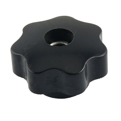 Harfington Uxcell M10 10mm Dia Thread Black Plastic Star Head Clamping Knob Grip